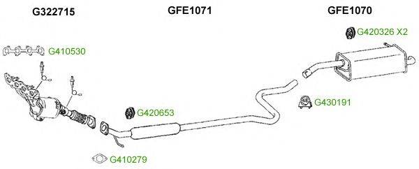 Система выпуска ОГ GT Exhaust 9432