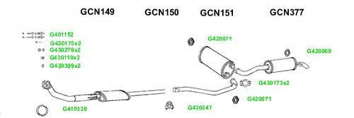 Система выпуска ОГ GT Exhaust 9448