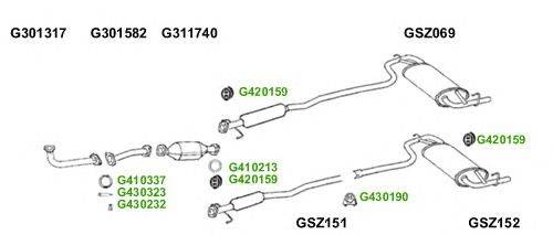 Система выпуска ОГ GT Exhaust 9759
