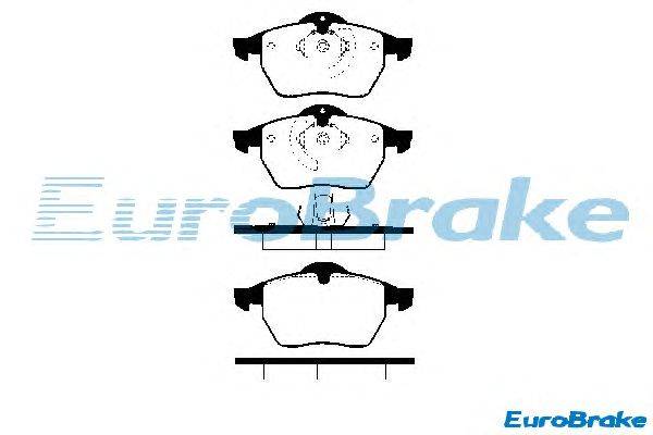 Комплект тормозных колодок, дисковый тормоз EUROBRAKE 5501223613