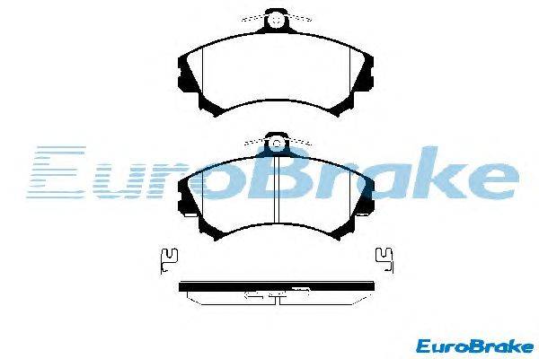 Комплект тормозных колодок, дисковый тормоз EUROBRAKE 5501229977