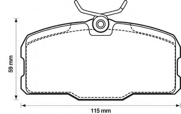 Комплект тормозных колодок, дисковый тормоз QH Benelux 2333
