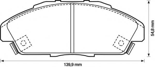 Комплект тормозных колодок, дисковый тормоз LUCAS GDB996