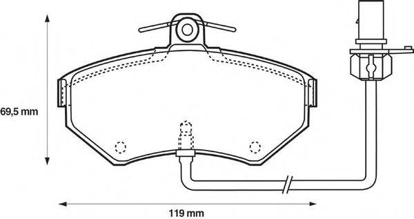 Комплект тормозных колодок, дисковый тормоз QH Benelux 21945