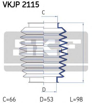 Комплект пылника, рулевое управление SKF VKJP 2115