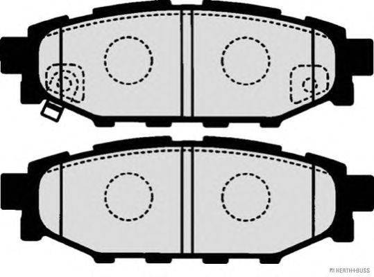 Комплект тормозных колодок, дисковый тормоз HERTH+BUSS JAKOPARTS J3617003