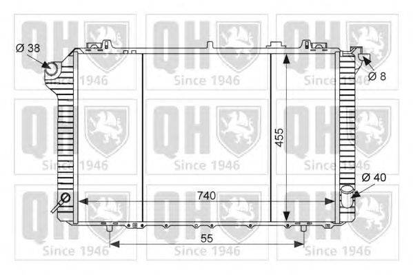 Радиатор, охлаждение двигателя QUINTON HAZELL QER1754