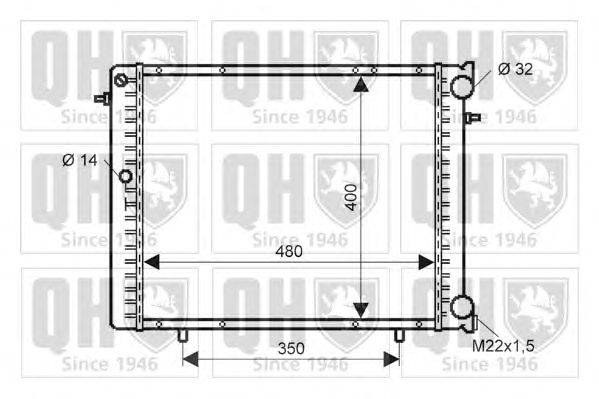 Радиатор, охлаждение двигателя QUINTON HAZELL QER1883