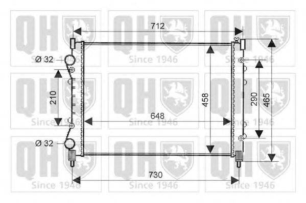 Радиатор, охлаждение двигателя QUINTON HAZELL QER2092