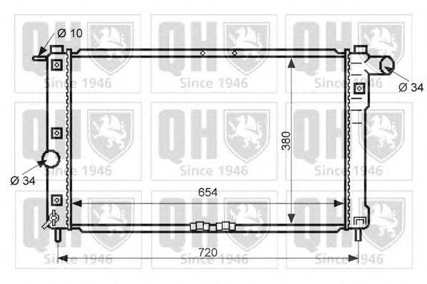Радиатор, охлаждение двигателя QUINTON HAZELL QER2379