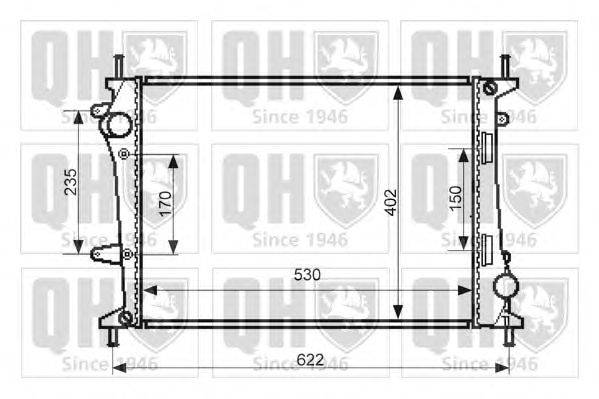 Радиатор, охлаждение двигателя QUINTON HAZELL QER2395