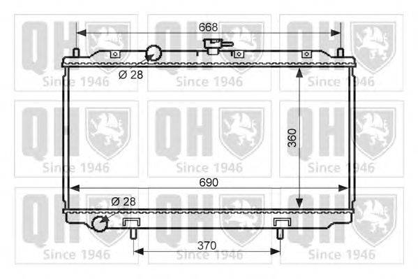 Радиатор, охлаждение двигателя QUINTON HAZELL QER2442
