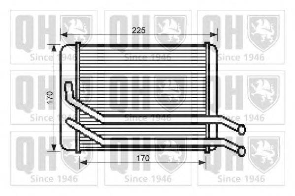 Теплообменник, отопление салона QUINTON HAZELL QHR2244