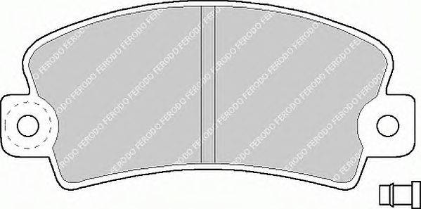 Комплект тормозных колодок, дисковый тормоз FERODO 20141
