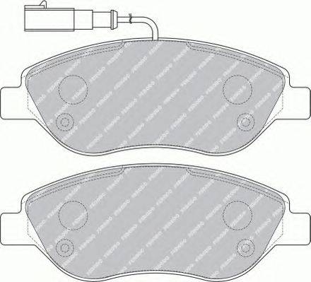 Комплект тормозных колодок, дисковый тормоз FERODO 23712