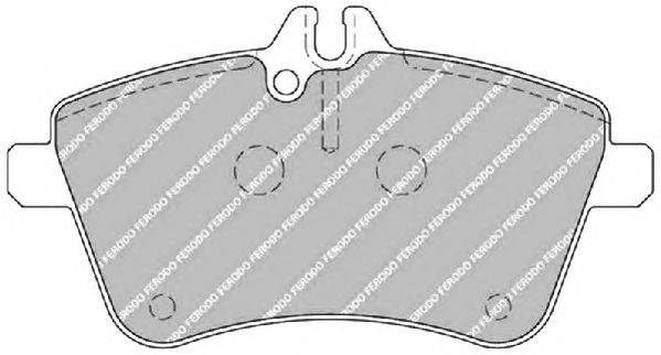 Комплект тормозных колодок, дисковый тормоз FERODO 23881