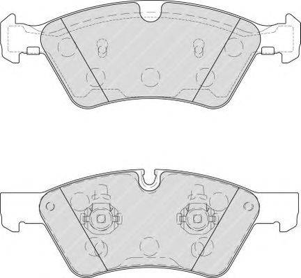 Комплект тормозных колодок, дисковый тормоз FERODO FDB1830