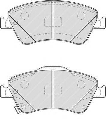 Комплект тормозных колодок, дисковый тормоз FERODO FDB4046