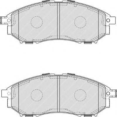 Комплект тормозных колодок, дисковый тормоз FERODO FDB4177