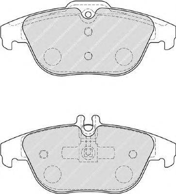 Комплект тормозных колодок, дисковый тормоз FERODO FDB4220