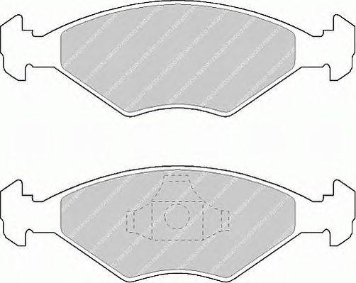 Комплект тормозных колодок, дисковый тормоз FERODO FDB896