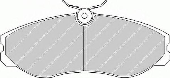 Комплект тормозных колодок, дисковый тормоз FERODO FDB909