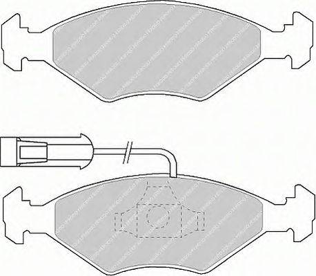 Комплект тормозных колодок, дисковый тормоз FERODO 23220
