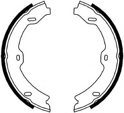 Комплект тормозных колодок, стояночная тормозная система FERODO FSB4002