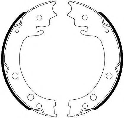 Комплект тормозных колодок, стояночная тормозная система FERODO FSB4116