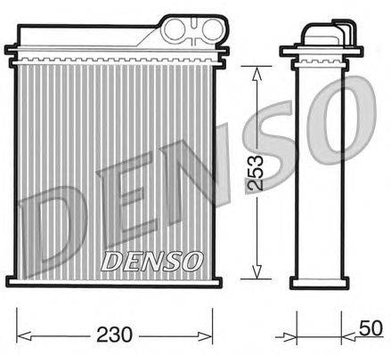 Теплообменник, отопление салона DENSO DRR23012