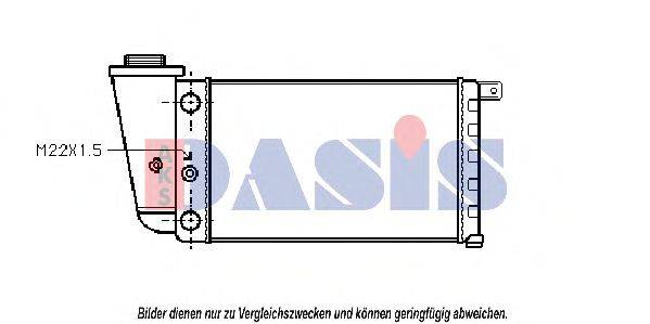 Радиатор, охлаждение двигателя AKS DASIS 22951