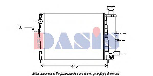 Радиатор, охлаждение двигателя AKS DASIS 060400N