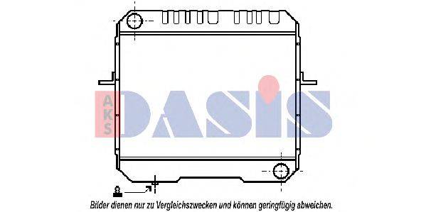 Радиатор, охлаждение двигателя AKS DASIS 070052N