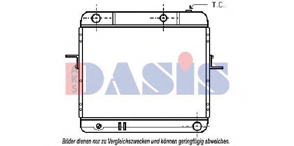 Радиатор, охлаждение двигателя AKS DASIS 072050N