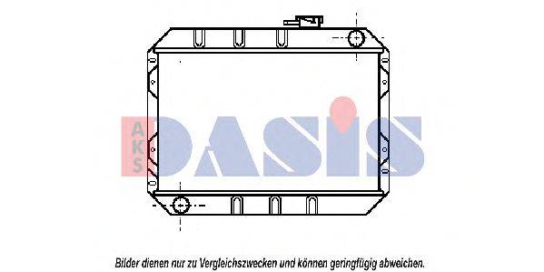 Радиатор, охлаждение двигателя AKS DASIS FD2027
