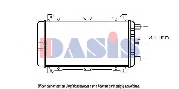 Радиатор, охлаждение двигателя AKS DASIS 090780N