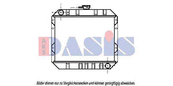 Радиатор, охлаждение двигателя AKS DASIS 092280N