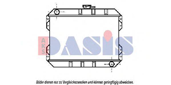 Радиатор, охлаждение двигателя AKS DASIS FD2054