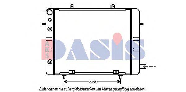 Радиатор, охлаждение двигателя AKS DASIS OL2058