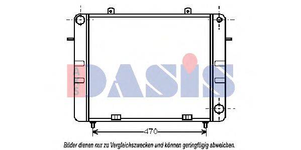 Радиатор, охлаждение двигателя AKS DASIS OL2070