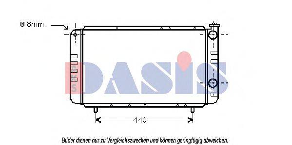 Радиатор, охлаждение двигателя AKS DASIS 23950