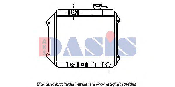 Радиатор, охлаждение двигателя AKS DASIS 3100001