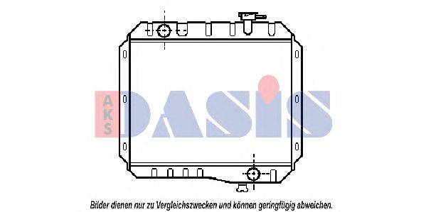 Радиатор, охлаждение двигателя AKS DASIS 3208001