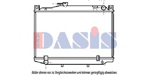Радиатор, охлаждение двигателя AKS DASIS 210860N