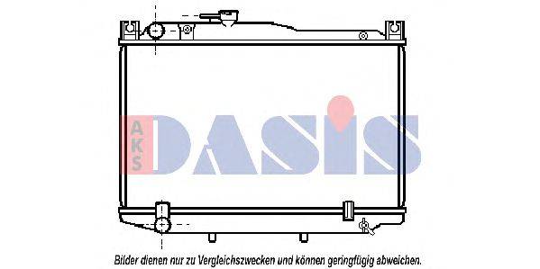 Радиатор, охлаждение двигателя AKS DASIS 210870N