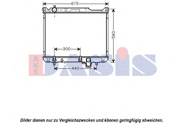 Радиатор, охлаждение двигателя AKS DASIS 320038N