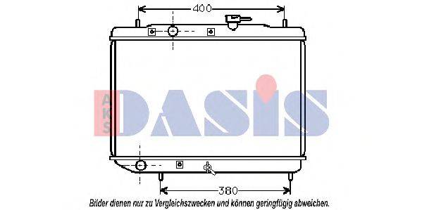 Радиатор, охлаждение двигателя AKS DASIS 350090N