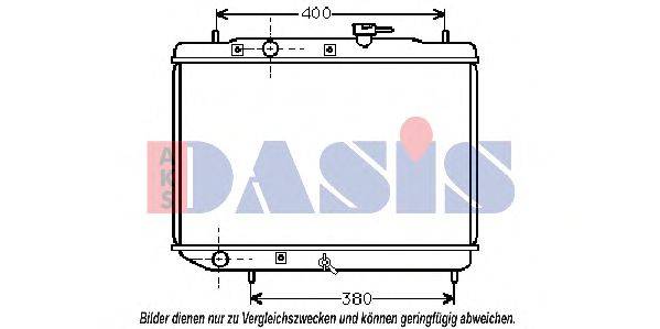 Радиатор, охлаждение двигателя AKS DASIS 2500901