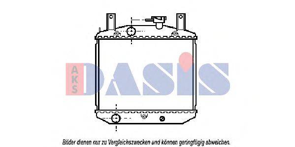 Радиатор, охлаждение двигателя AKS DASIS 27521