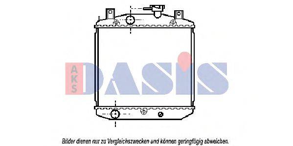 Радиатор, охлаждение двигателя AKS DASIS 27534